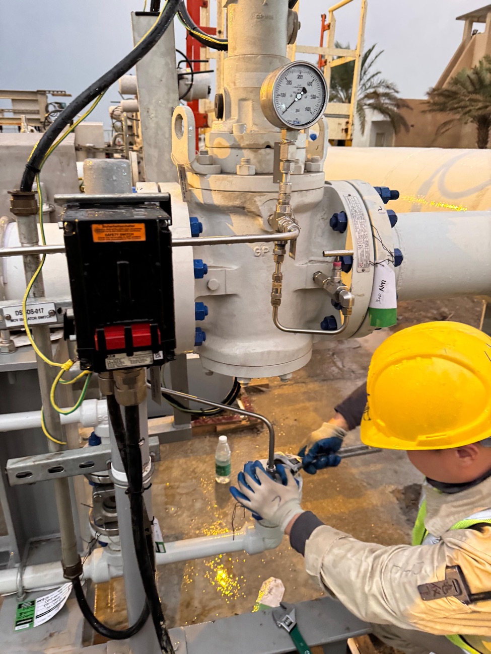 VVISION field personnel deployed on an oil & gas site, Basra, Iraq